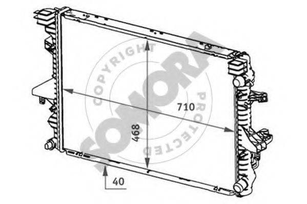 SOMORA 354140A Радиатор, охлаждение двигателя