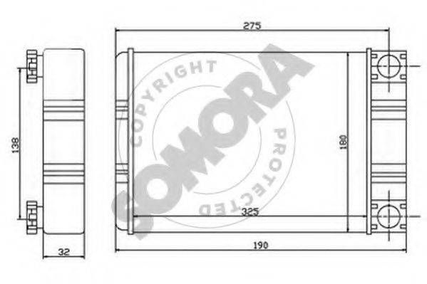 SOMORA 171350 Теплообменник, отопление салона