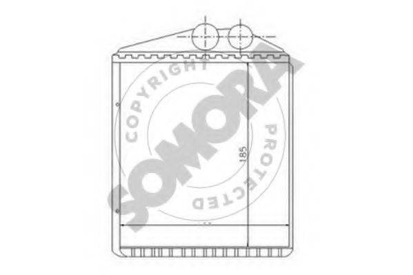 SOMORA 210650 Теплообменник, отопление салона