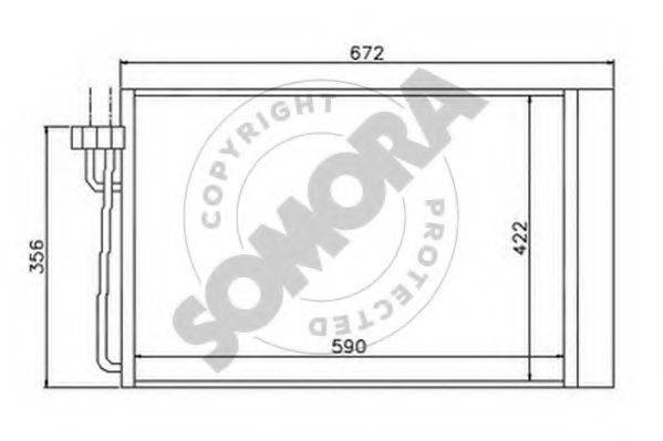 SOMORA 041360 Конденсатор, кондиционер