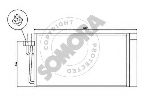SOMORA 041360A Конденсатор, кондиционер