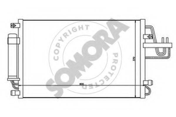 SOMORA 136560 Конденсатор, кондиционер