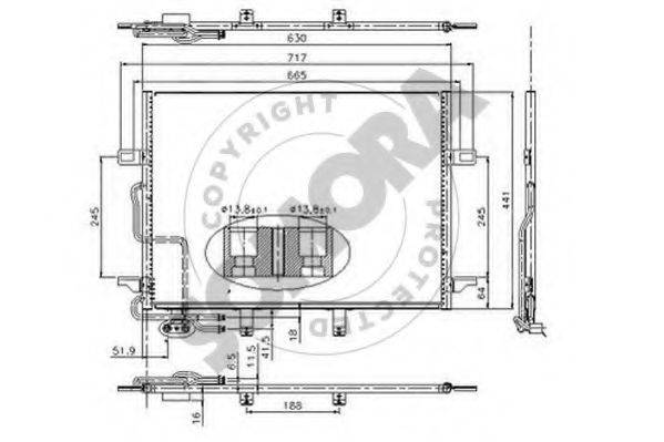 SOMORA 170860 Конденсатор, кондиционер