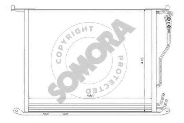 SOMORA 174260 Конденсатор, кондиционер