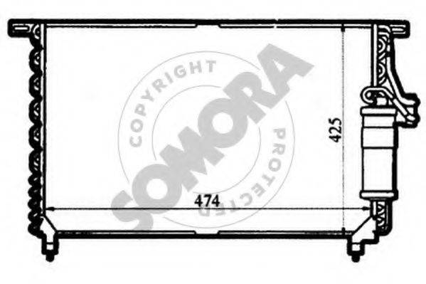 SOMORA 213260 Конденсатор, кондиционер