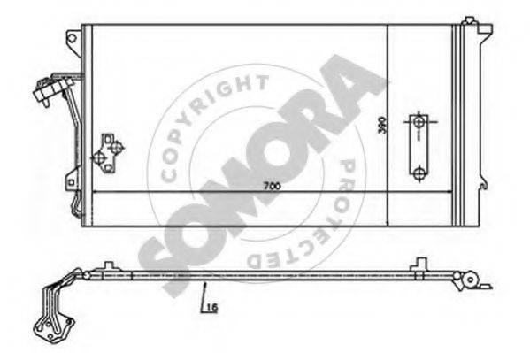 SOMORA 358560 Конденсатор, кондиционер