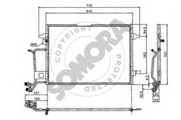 SOMORA 021360A Конденсатор, кондиционер