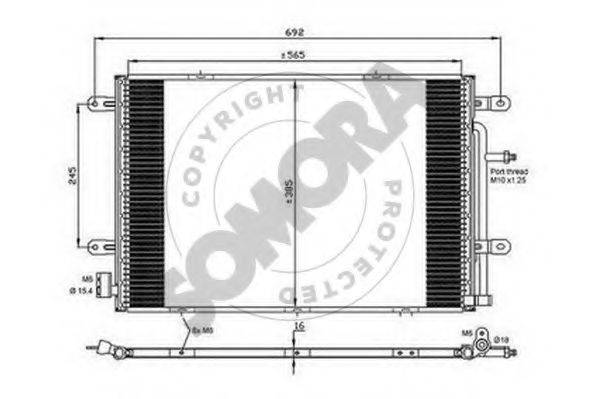 SOMORA 021660A Конденсатор, кондиционер