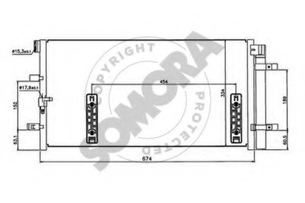 SOMORA 021760 Конденсатор, кондиционер
