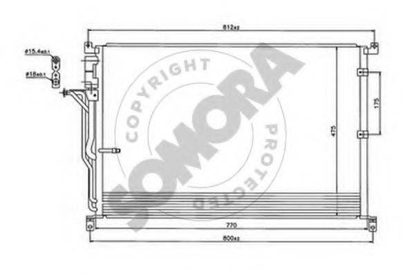 SOMORA 024160 Конденсатор, кондиционер