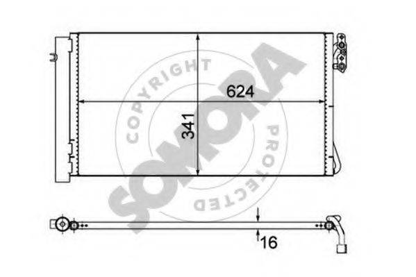 SOMORA 040760A Конденсатор, кондиционер