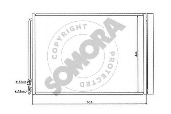 SOMORA 041460 Конденсатор, кондиционер