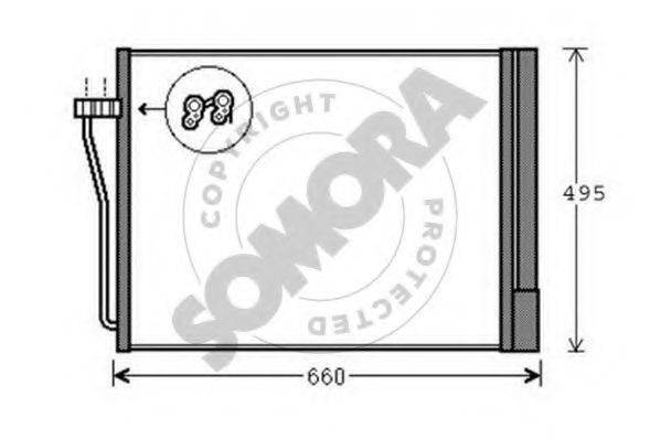 SOMORA 041460A Конденсатор, кондиционер