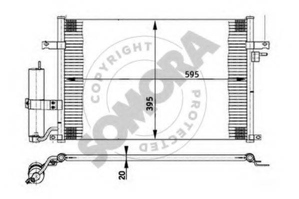 SOMORA 064060 Конденсатор, кондиционер