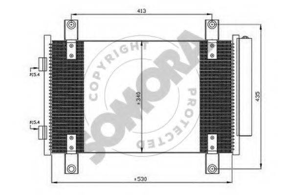 SOMORA 084160B Конденсатор, кондиционер