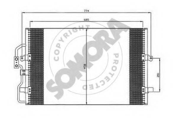 SOMORA 085060 Конденсатор, кондиционер