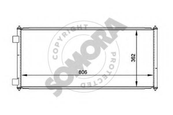 SOMORA 094460 Конденсатор, кондиционер