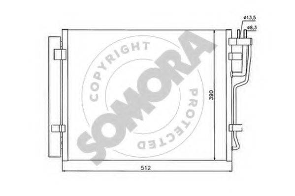 SOMORA 112160A Конденсатор, кондиционер