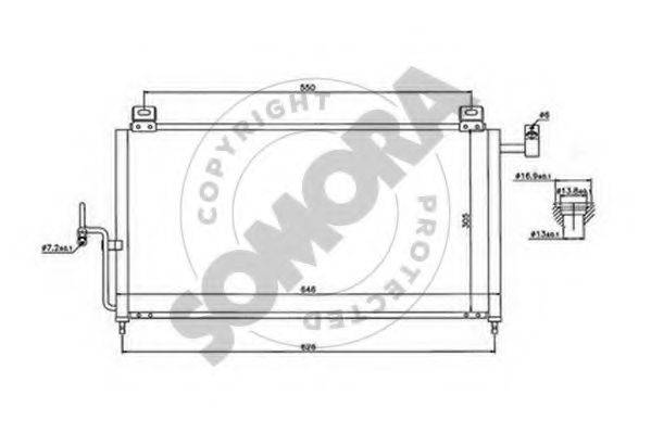 SOMORA 162660 Конденсатор, кондиционер