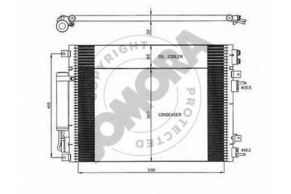 SOMORA 171060 Конденсатор, кондиционер