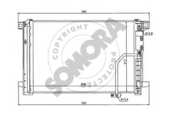 SOMORA 171460 Конденсатор, кондиционер