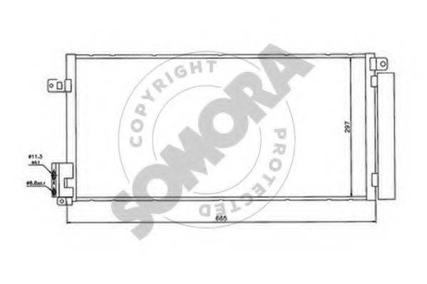 SOMORA 212660 Конденсатор, кондиционер