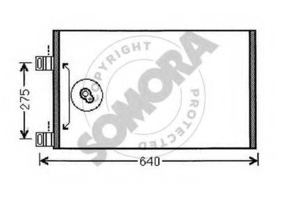 SOMORA 244560 Конденсатор, кондиционер