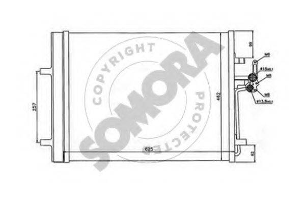 SOMORA 363460A Конденсатор, кондиционер