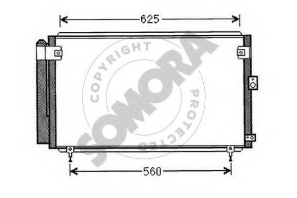 SOMORA 371060 Конденсатор, кондиционер
