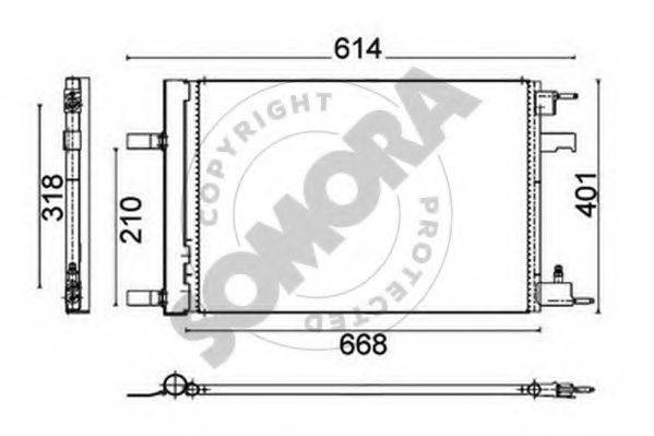 SOMORA 212060A Конденсатор, кондиционер