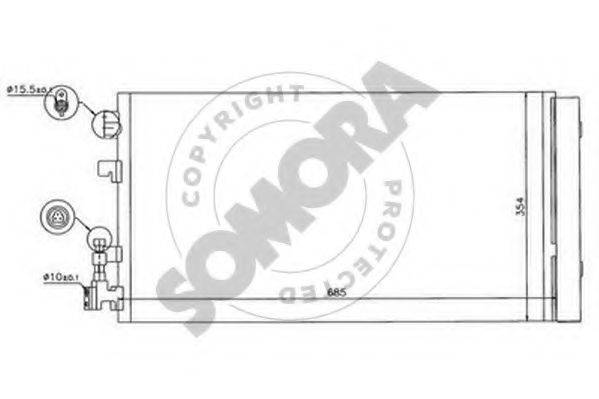 SOMORA 248060 Конденсатор, кондиционер