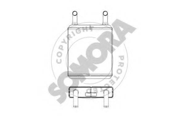 SOMORA 173150A Теплообменник, отопление салона