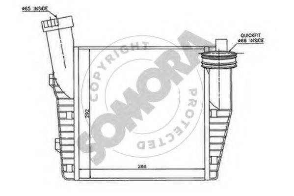 SOMORA 023045L Интеркулер