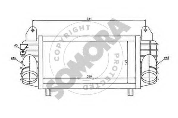 SOMORA 023045R Интеркулер