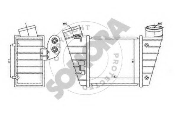 SOMORA 025045L Интеркулер