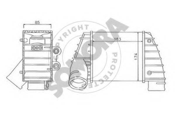 SOMORA 025045R Интеркулер
