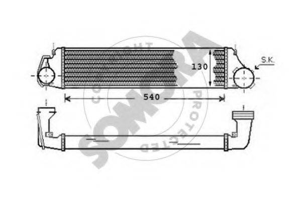 SOMORA 040545A Интеркулер