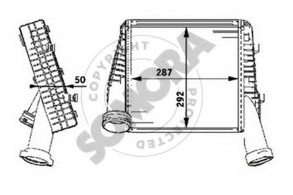 SOMORA 358545L Интеркулер