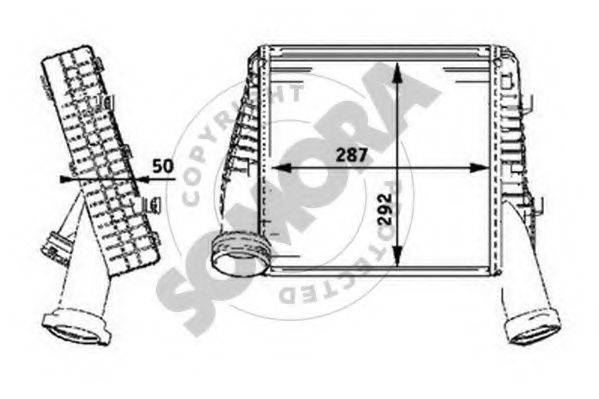 SOMORA 358545R Интеркулер