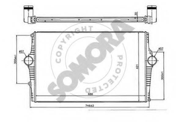 SOMORA 363345A Интеркулер