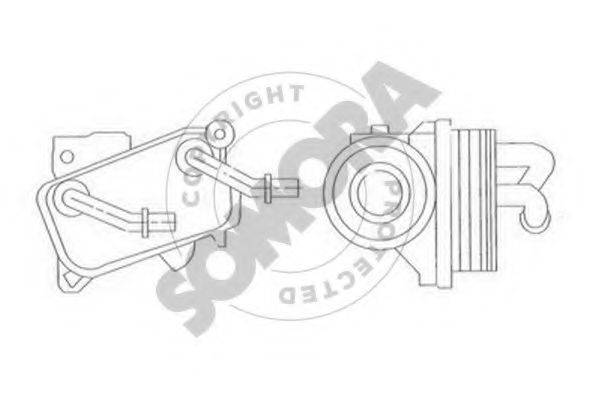 SOMORA 171365 масляный радиатор, двигательное масло
