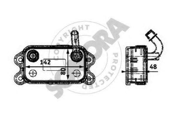 SOMORA 363365 масляный радиатор, двигательное масло