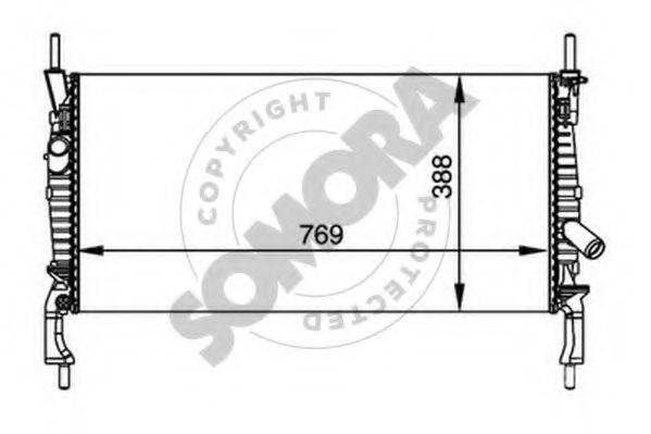 SOMORA 094540A Радиатор, охлаждение двигателя