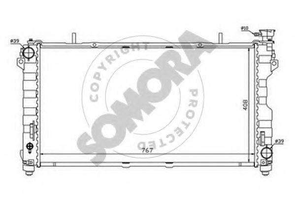 SOMORA 083040 Радиатор, охлаждение двигателя