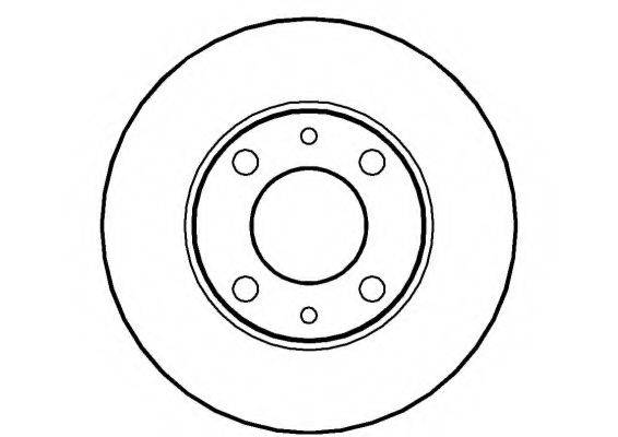 NATIONAL NBD041 Тормозной диск