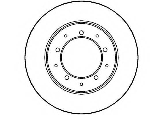 NATIONAL NBD197 Тормозной диск