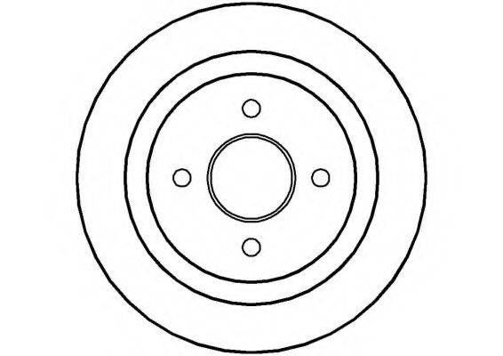 NATIONAL NBD208 Тормозной диск