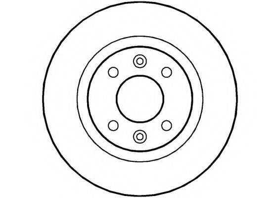 NATIONAL NBD245 Тормозной диск