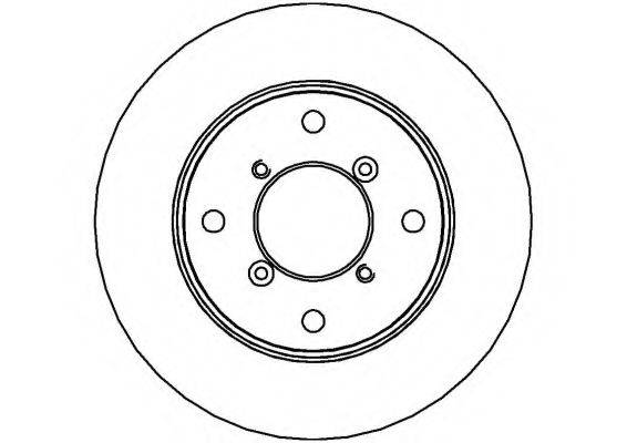 NATIONAL NBD258 Тормозной диск