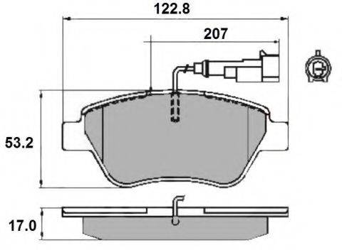 NATIONAL NP2151 Комплект тормозных колодок, дисковый тормоз